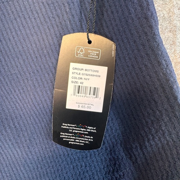 Greg Norman Mens Performance Stretch Golf Shorts Navy Blue 42 G7S25XXH559 NWT - Picture 7 of 11